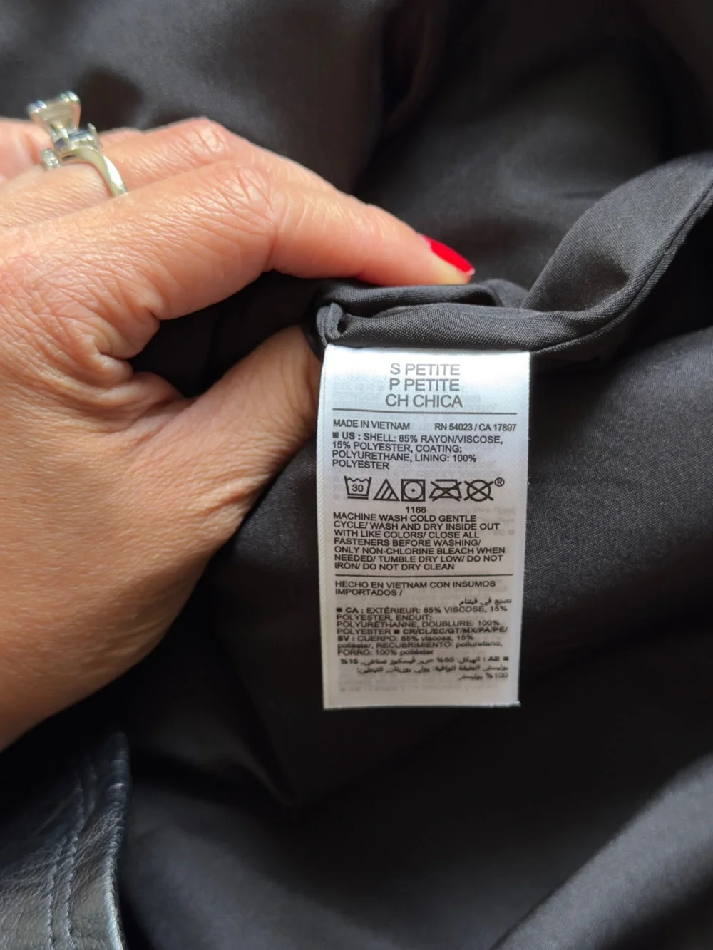 Women’s Black Faux Leather Mini Skirt
